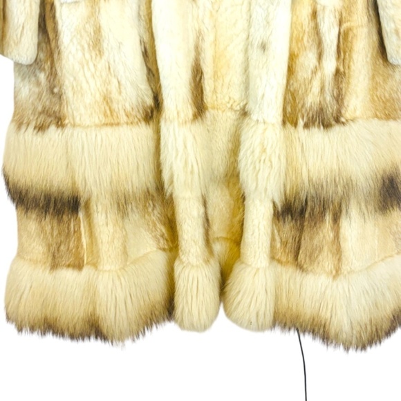 Vintage Leader Furs Fox fur 1970's Genuine Fur Coat Winter Coat SZ medium - Picture 5 of 9